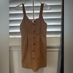 Brown dress. Corduroy material. Size 10/12 in Girls